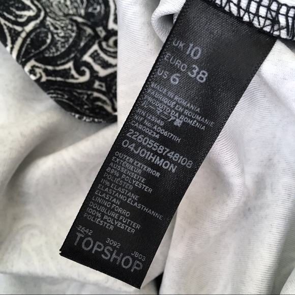 TOPSHOP / Paisley Cutout Mini Dress - Picture 7 of 7